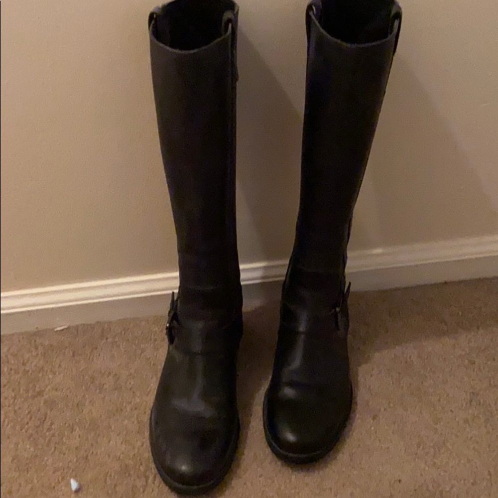 Cole Haan black leather boots